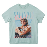 Arona patrick swayze 90s styled retro graphic design gift Heavy Core Tee - lanVoArt