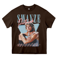 Chocolate Brown patrick swayze 90s styled retro graphic design gift Heavy Core Tee - lanVoArt