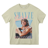 Mossy patrick swayze 90s styled retro graphic design gift Heavy Core Tee - lanVoArt