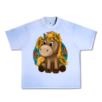Grape Ice cute baby horse amd sunflowers Urban Heavy Tee - texasbilliewilder