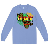 Colony Blue i am black history Long Sleeve Tee - CowGirlArtShop