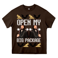 Chocolate Brown what we do in the shadows christmas sweater design—open my big packa Heavy Core Tee - lanVoArt
