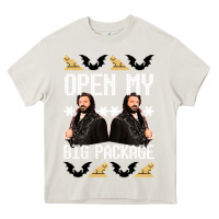 Cream what we do in the shadows christmas sweater design—open my big packa Heavy Core Tee - lanVoArt
