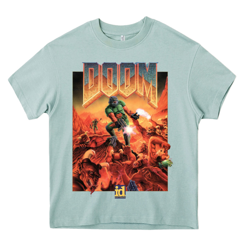 Doom 1993 Poster Pc Fps Heavy Core Tee by lanVoArt | Teevron