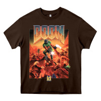 Chocolate Brown doom 1993 poster pc fps Heavy Core Tee - lanVoArt