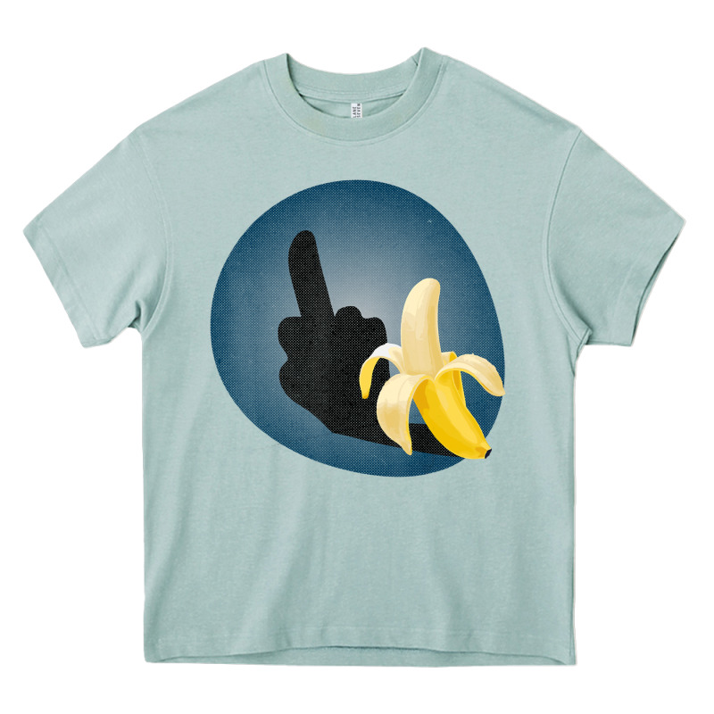 Dirty Joke Halloween Costume Joke Middle Finger Banana Heavy Core Tee by lanVoArt | Teevron