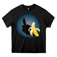 Black Dirty Joke Halloween Costume Joke Middle Finger Banana Heavy Core Tee - lanVoArt