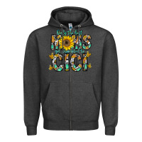 Charcoal Heather only the best moms get promoted to cici Zipper Hoodie - CowhideDigitalArt