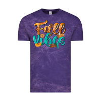 Cloud Purple Fall Vibes with Food Vintage Tee - texasbilliewilder