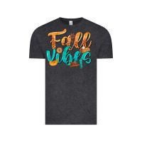 Vintage Black Fall Vibes with Food Vintage Tee - texasbilliewilder