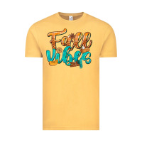 Vintage Mustard Fall Vibes with Food Vintage Tee - texasbilliewilder
