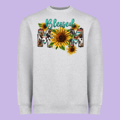Blessed Mom Mother's Day Heavyweight Sweatshirt Designed By Fadigitalartstudio
