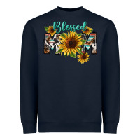 Navy Blessed mom Mother's Day Heavyweight Sweatshirt - FaDigitalArtStudio