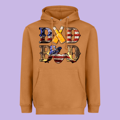 American Dad Bod Heavyweight Hoodie Designed By Lillyallendesigns