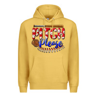 Antique Gold pitch please Premium Hoodie - BundleAndBundleShop