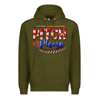 Army Green pitch please Premium Hoodie - BundleAndBundleShop