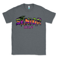 Charcoal Heather senior 2024 halloween Classic Tee - RanaPortraitStore