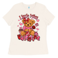 Bone little miss valentine teddy bear Ladies Tee - LillyAllenDesigns