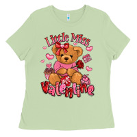 Matcha little miss valentine teddy bear Ladies Tee - LillyAllenDesigns