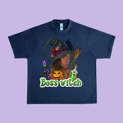 Boss Witch Afro Urban Heavy Tee Designed By Nancycooperartshop