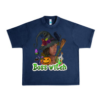 Navy Boss witch afro Urban Heavy Tee - NancyCooperArtShop