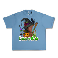 Pebble Blue Boss witch afro Urban Heavy Tee - NancyCooperArtShop