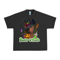 Pigment Black Boss witch afro Urban Heavy Tee - NancyCooperArtShop