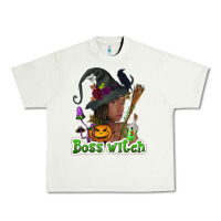 Pistachio Boss witch afro Urban Heavy Tee - NancyCooperArtShop