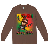 Chestnut free ish since 1865 juneteenth Long Sleeve Tee - CowGirlArtShop