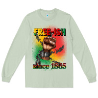 Matcha free ish since 1865 juneteenth Long Sleeve Tee - CowGirlArtShop