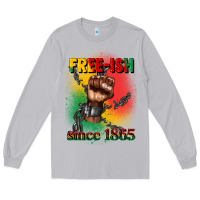 Moon Dust free ish since 1865 juneteenth Long Sleeve Tee - CowGirlArtShop