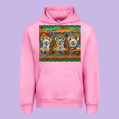 Alpacas Urban Hoodie Designed By Barkaloodesign