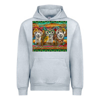 Heather Grey alpacas Urban Hoodie - BarkalooDesign