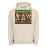 Pigment French Oak alpacas Urban Hoodie - BarkalooDesign