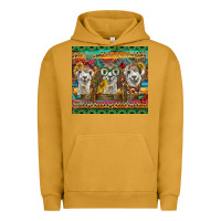 Pigment Peanut Butter alpacas Urban Hoodie - BarkalooDesign