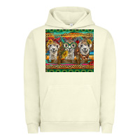 Pigment Pistachio alpacas Urban Hoodie - BarkalooDesign