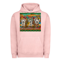 Pigment Salmon alpacas Urban Hoodie - BarkalooDesign
