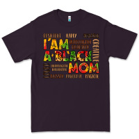 Plum i am a black mom Premium Tee - LillyAllenDesigns