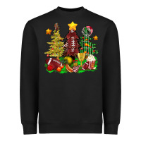 Black christmas with american football trees bbs Heavyweight Sweatshirt - BundleAndBundleShop