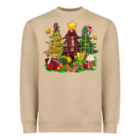 Mushroom christmas with american football trees bbs Heavyweight Sweatshirt - BundleAndBundleShop