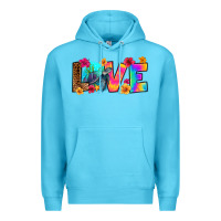 Ocean Blue turtle love Premium Hoodie - RanaPortraitStore