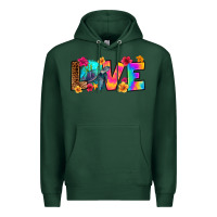 Sports Green turtle love Premium Hoodie - RanaPortraitStore