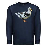 Navy Ancona Duck Premium Sweatshirt - LillyAllenDesigns