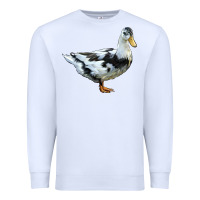White Ancona Duck Premium Sweatshirt - LillyAllenDesigns