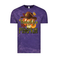 Cloud Purple Howdy Pumpkin Vintage Tee - texasbilliewilder