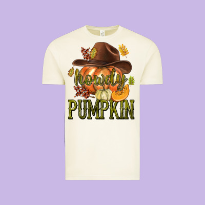 Howdy Pumpkin Vintage Tee Designed By Texasbilliewilder
