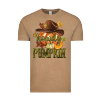 Vintage Coffee Howdy Pumpkin Vintage Tee - texasbilliewilder