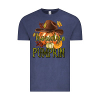 Vintage Denim Howdy Pumpkin Vintage Tee - texasbilliewilder