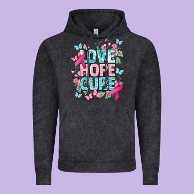 Love Hope Cure Cancer Awareness Vintage Hoodie Designed By Howdyjamesfarm