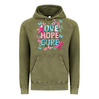 Vintage Olive Love hope cure cancer Awareness Vintage Hoodie - HowdyJamesFarm
